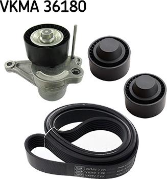 SKF VKMA 36180 - Поликлиновый ременный комплект unicars.by