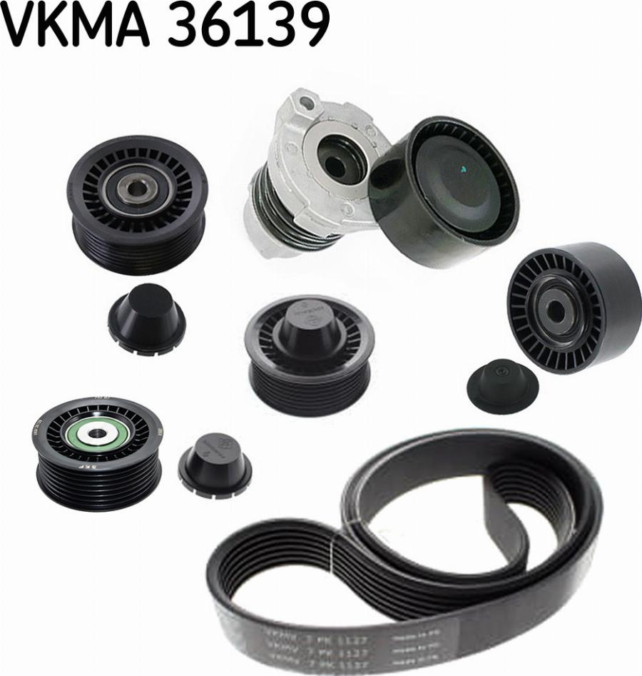 SKF VKMA 36139 - Поликлиновый ременный комплект unicars.by