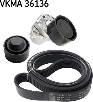 SKF VKMA 36136 - Поликлиновый ременный комплект unicars.by