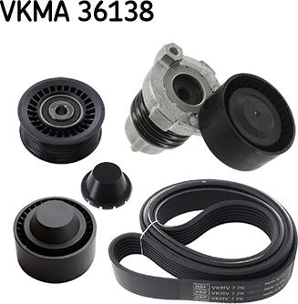 SKF VKMA 36138 - Поликлиновый ременный комплект unicars.by