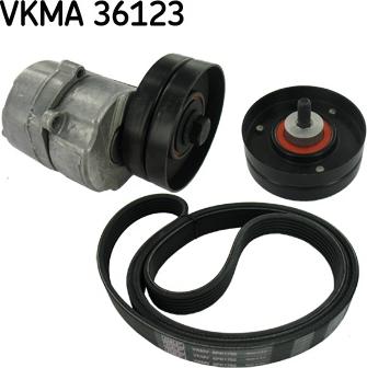 SKF VKMA 36123 - Поликлиновый ременный комплект unicars.by