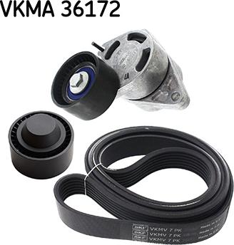 SKF VKMA 36172 - Поликлиновый ременный комплект unicars.by