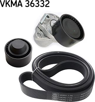 SKF VKMA 36332 - Поликлиновый ременный комплект unicars.by