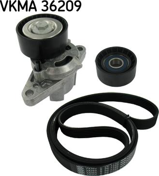 SKF VKMA 36209 - Поликлиновый ременный комплект unicars.by