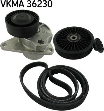 SKF VKMA 36230 - Поликлиновый ременный комплект unicars.by