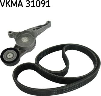 SKF VKMA 31091 - Поликлиновый ременный комплект unicars.by