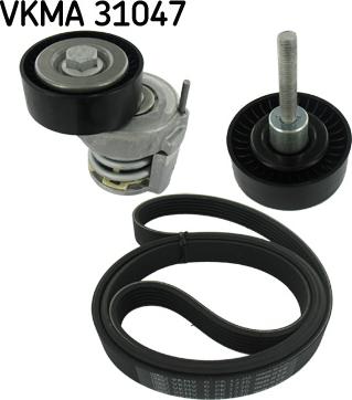 SKF VKMA 31047 - Поликлиновый ременный комплект unicars.by