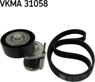 SKF VKMA 31058 - Поликлиновый ременный комплект unicars.by