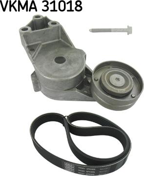 SKF VKMA 31018 - Поликлиновый ременный комплект unicars.by