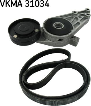 SKF VKMA 31034 - Поликлиновый ременный комплект unicars.by