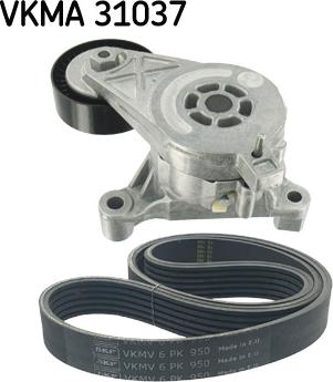 SKF VKMA 31037 - Поликлиновый ременный комплект unicars.by