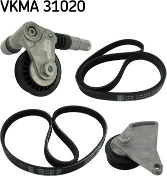 SKF VKMA 31020 - Поликлиновый ременный комплект unicars.by