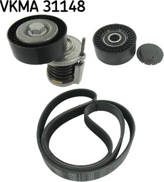 SKF VKMA 31148 - Поликлиновый ременный комплект unicars.by