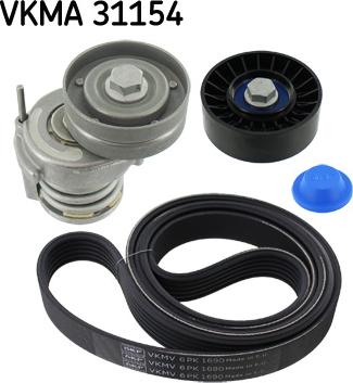 SKF VKMA 31154 - Поликлиновый ременный комплект unicars.by