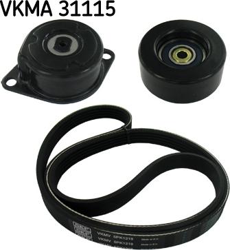 SKF VKMA 31115 - Поликлиновый ременный комплект unicars.by