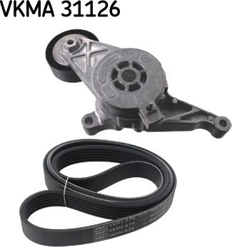 SKF VKMA 31126 - Поликлиновый ременный комплект unicars.by