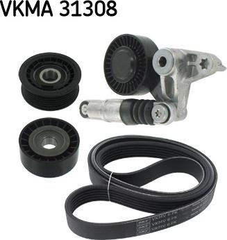 SKF VKMA 31308 - Поликлиновый ременный комплект unicars.by