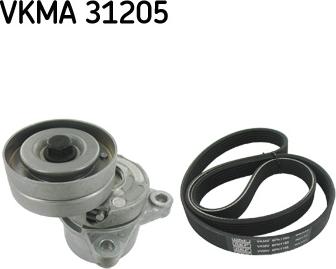 SKF VKMA 31205 - Поликлиновый ременный комплект unicars.by