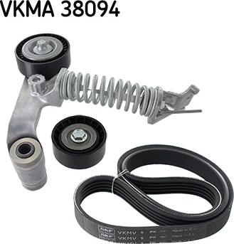 SKF VKMA 38094 - Поликлиновый ременный комплект unicars.by