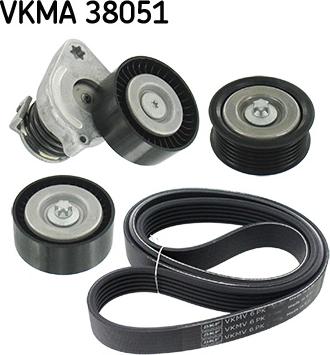 SKF VKMA 38051 - Поликлиновый ременный комплект unicars.by