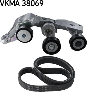 SKF VKMA 38069 - Поликлиновый ременный комплект unicars.by