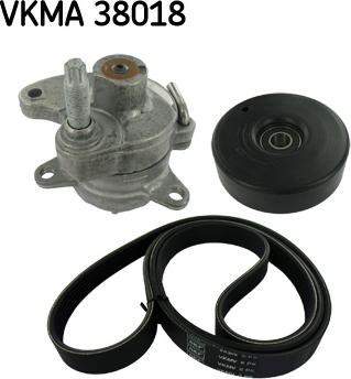 SKF VKMA 38018 - Поликлиновый ременный комплект unicars.by