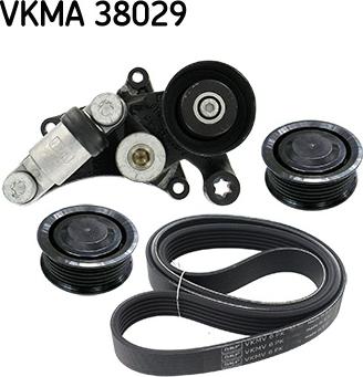 SKF VKMA 38029 - Поликлиновый ременный комплект unicars.by