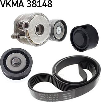 SKF VKMA 38148 - Поликлиновый ременный комплект unicars.by