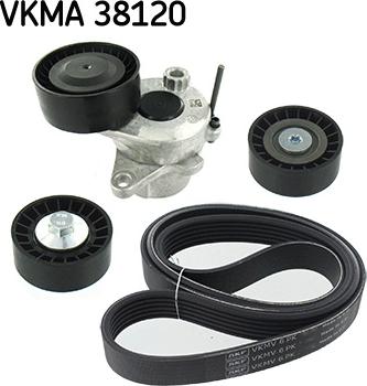 SKF VKMA 38120 - Поликлиновый ременный комплект unicars.by