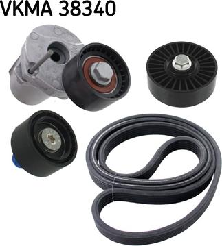 SKF VKMA 38340 - Поликлиновый ременный комплект unicars.by