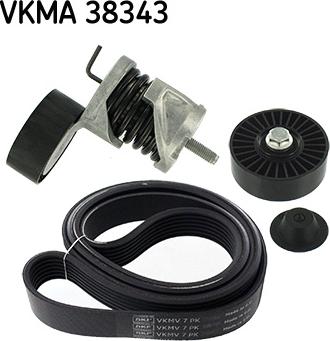 SKF VKMA 38343 - Поликлиновый ременный комплект unicars.by