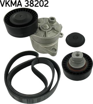 SKF VKMA 38202 - Поликлиновый ременный комплект unicars.by