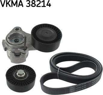 SKF VKMA 38214 - Поликлиновый ременный комплект unicars.by