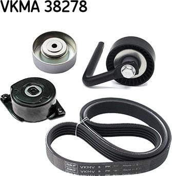 SKF VKMA 38278 - Поликлиновый ременный комплект unicars.by