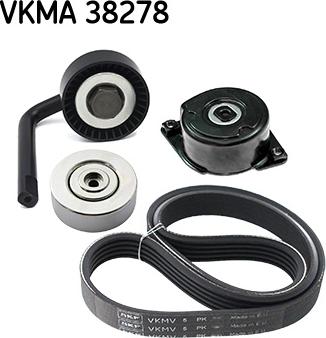 SKF VKMA 38278 - Поликлиновый ременный комплект unicars.by