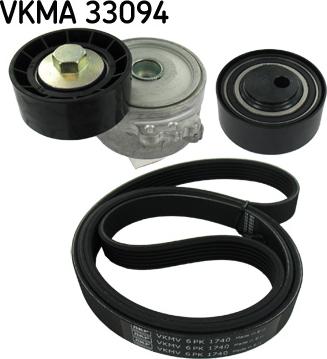 SKF VKMA 33094 - Поликлиновый ременный комплект unicars.by