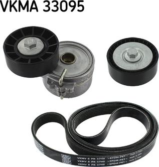 SKF VKMA 33095 - Поликлиновый ременный комплект unicars.by