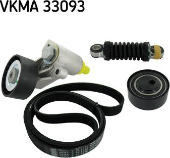 SKF VKMA 33093 - Поликлиновый ременный комплект unicars.by