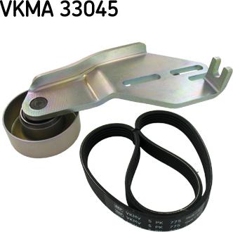 SKF VKMA 33045 - Поликлиновый ременный комплект unicars.by