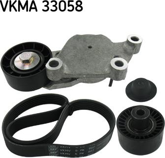 SKF VKMA 33058 - Поликлиновый ременный комплект unicars.by