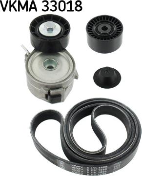 SKF VKMA 33018 - Поликлиновый ременный комплект unicars.by