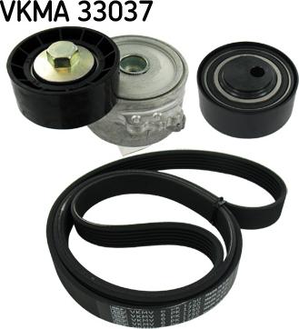 SKF VKMA 33037 - Поликлиновый ременный комплект unicars.by