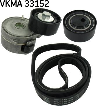 SKF VKMA 33152 - Поликлиновый ременный комплект unicars.by