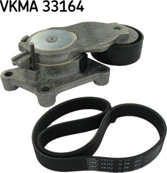 SKF VKMA 33164 - Поликлиновый ременный комплект unicars.by