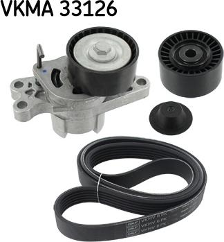 SKF VKMA 33126 - Поликлиновый ременный комплект unicars.by