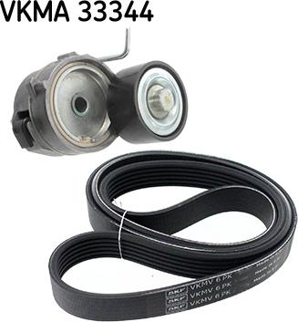 SKF VKMA 33344 - Поликлиновый ременный комплект unicars.by