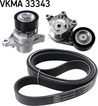 SKF VKMA 33343 - Поликлиновый ременный комплект unicars.by