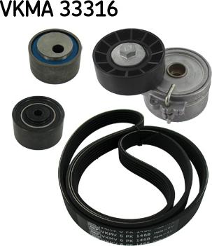 SKF VKMA 33316 - Поликлиновый ременный комплект unicars.by