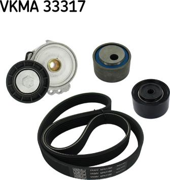 SKF VKMA 33317 - Поликлиновый ременный комплект unicars.by