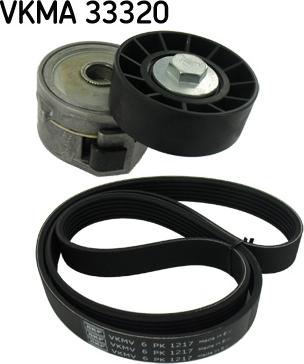 SKF VKMA 33320 - Поликлиновый ременный комплект unicars.by